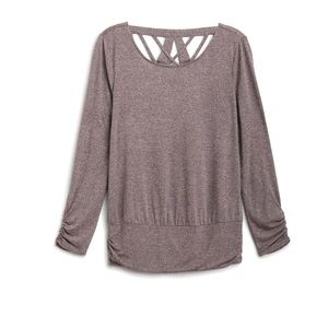 Fortune & Ivy Medium lattice back - purple/brown